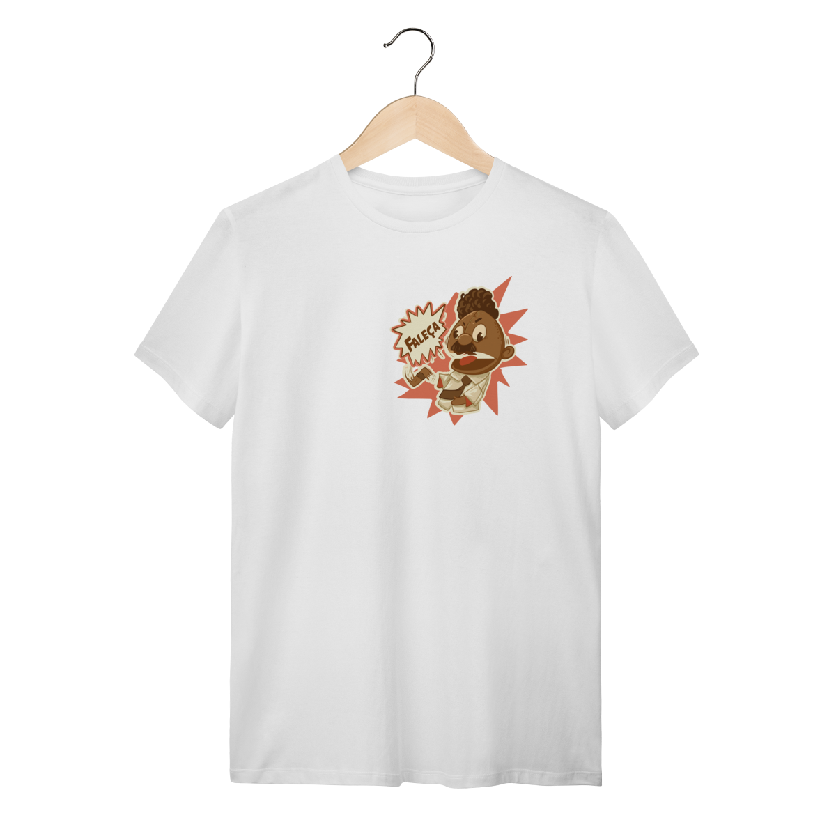 T-Shirt Faleça Versão 01 Pequeno Lateralizado