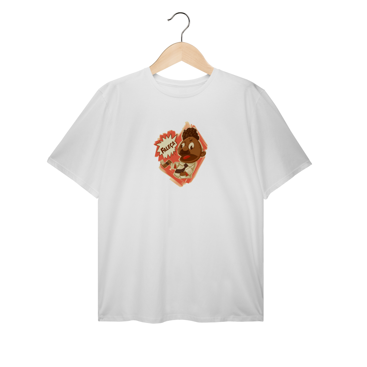 Camiseta Plus Size Faleça Versão 02 Pequeno Centralizado