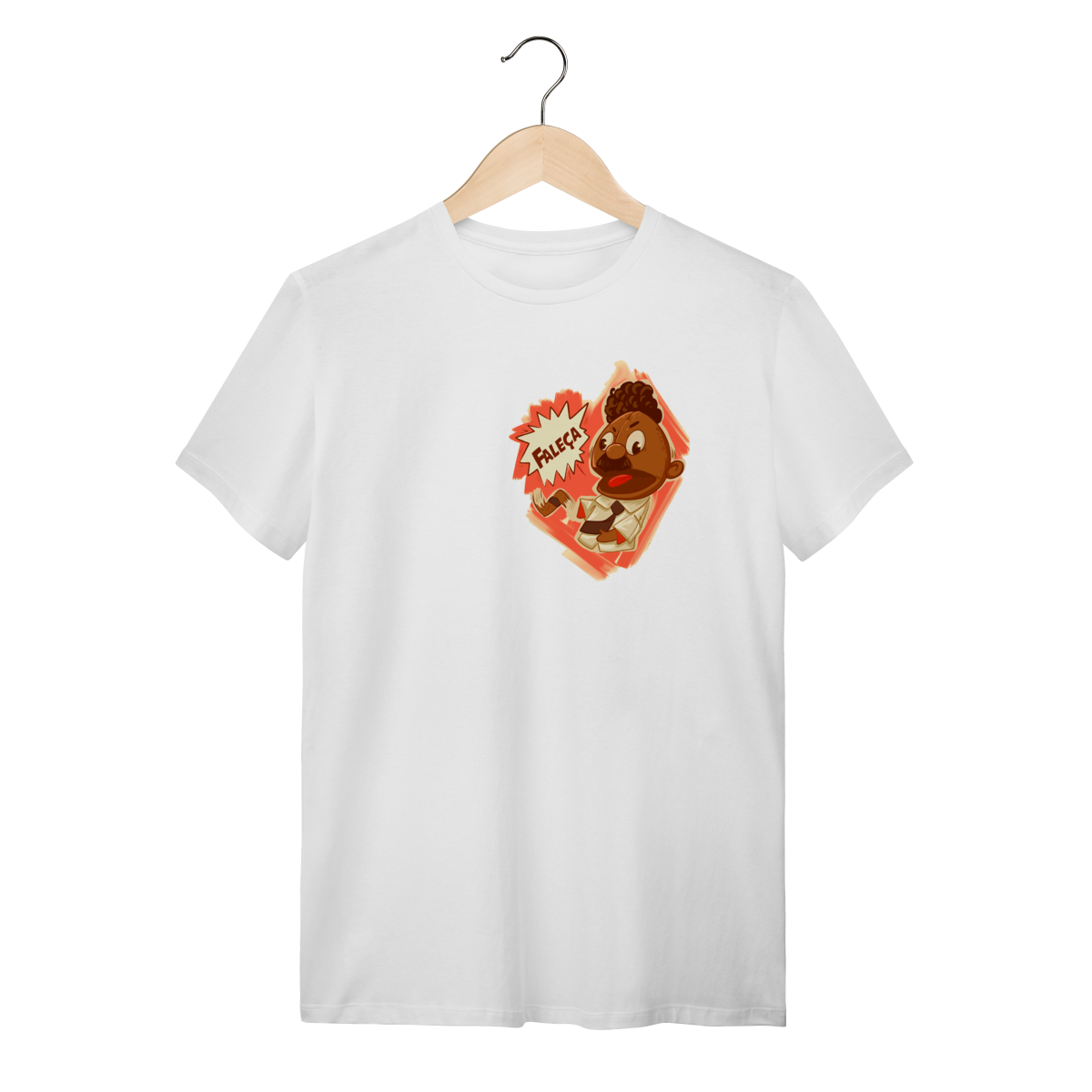 T-Shirt Faleça Versão 02 Pequeno Lateralizado