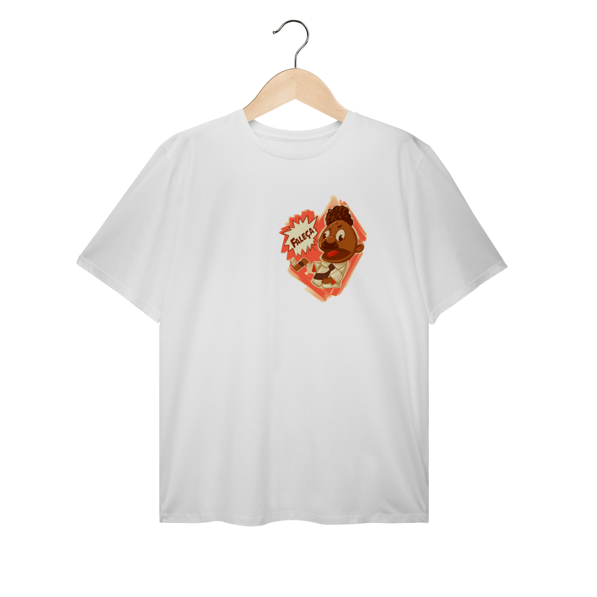 Camiseta Plus Size Faleça Versão 02 Pequeno Lateralizado