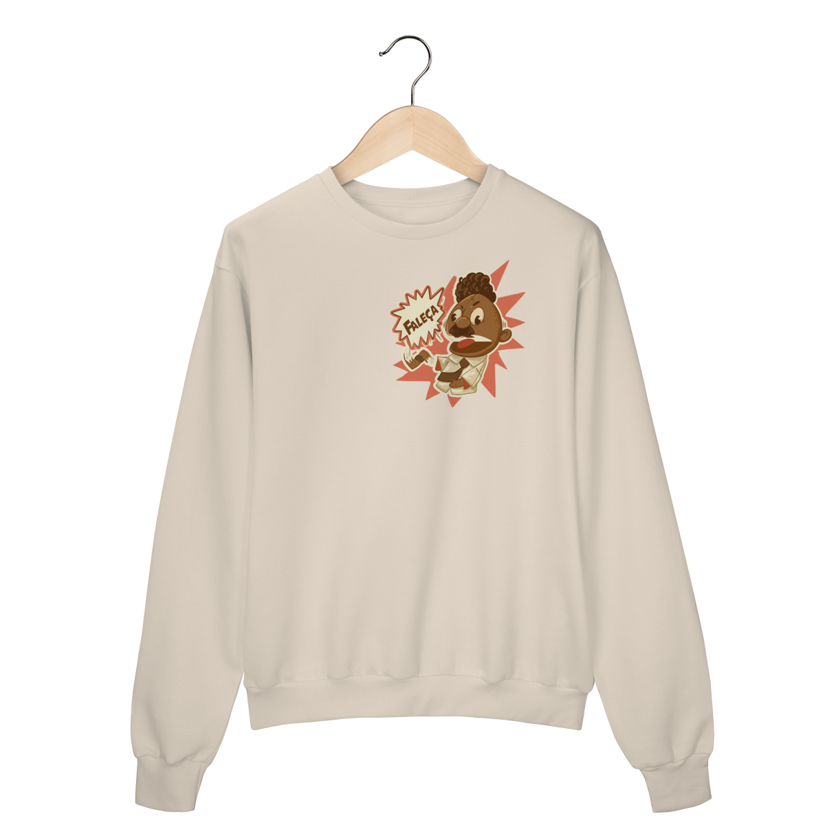 Moletom Fechado Faleça Versão 01 Pequeno Lateralizado