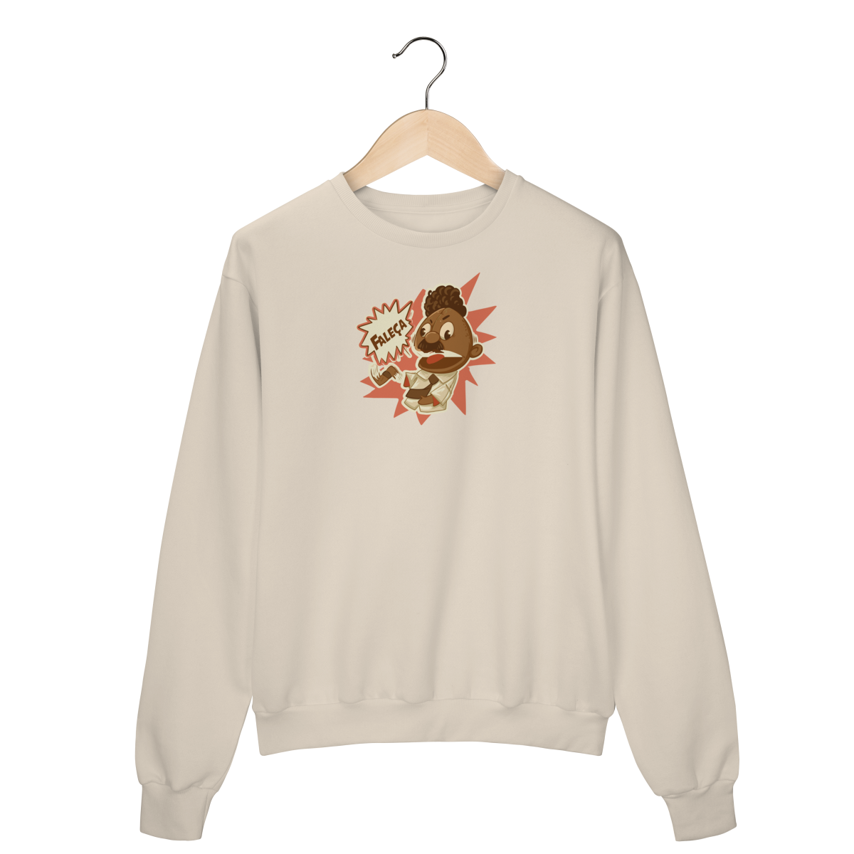 Moletom Fechado Faleça Versão 01 Pequeno Centralizado