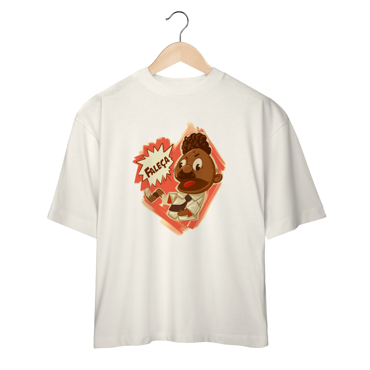 Oversized Faleça Versão 02 Grande Centralizado