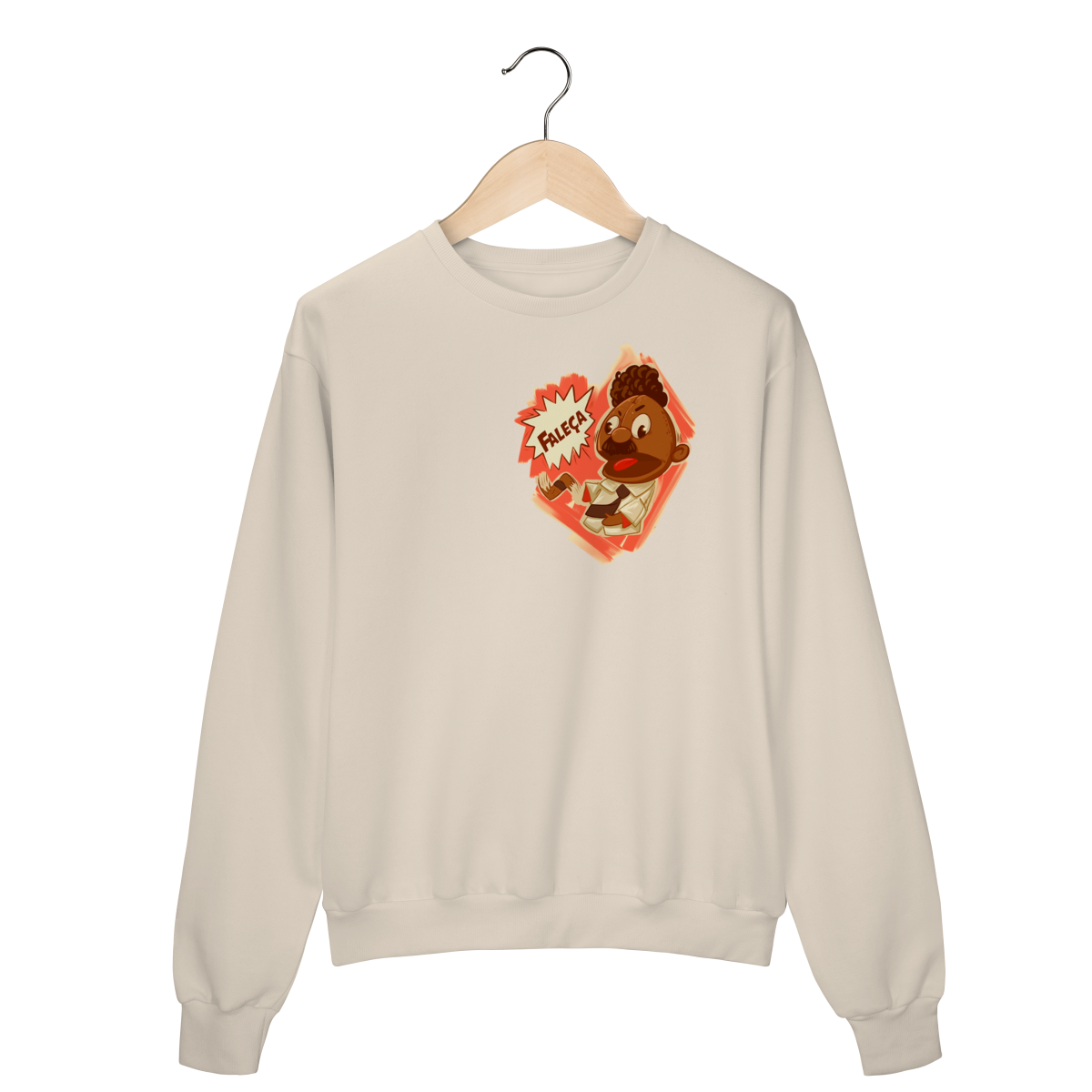 Nome do produto: Moletom Fechado Faleça Versão 02 Pequeno Lateralizado