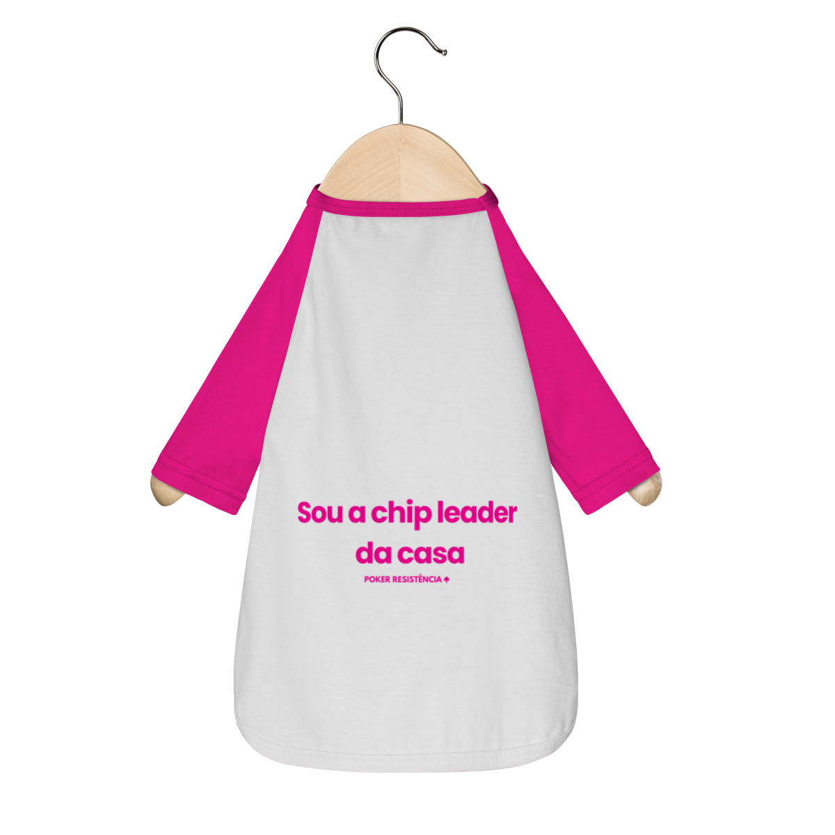 Camiseta Pet – “Sou a Chip Leader da Casa”
