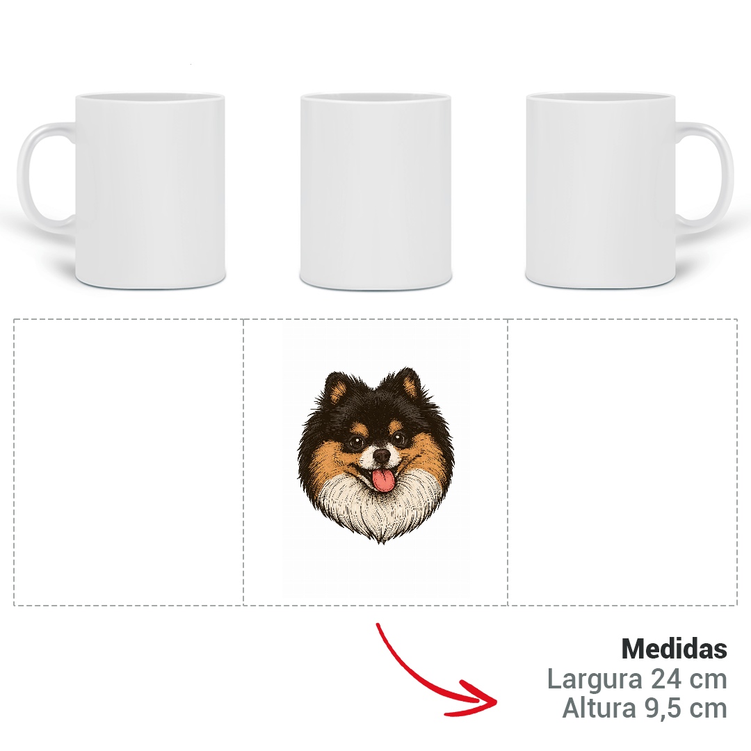 Nome do produto: Caneca Juba