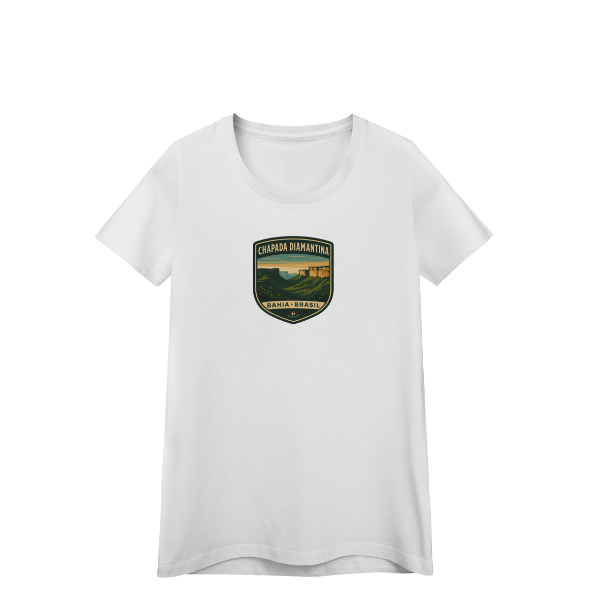 Camiseta Feminina Chapada Diamantina Aventureira | Trekking Brasil Vintage