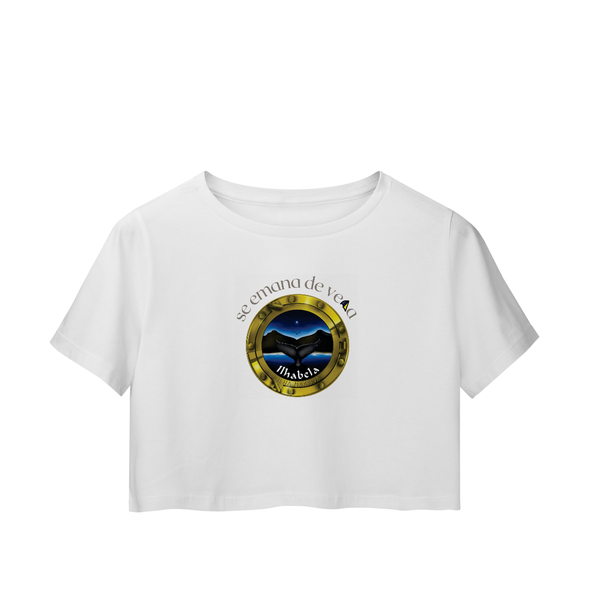 Camisa Cropped lhabela(se emana de vela)