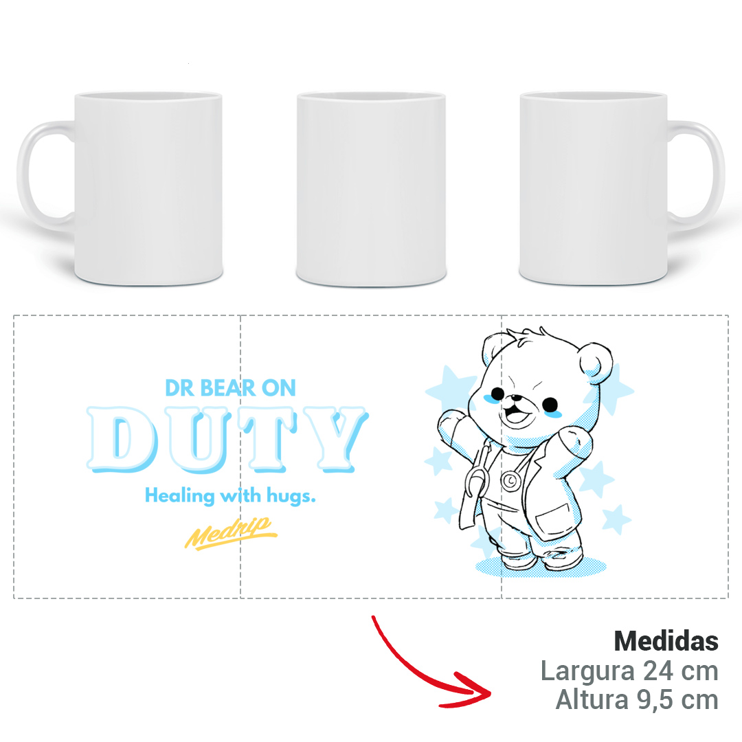 Caneca - Pediatria: Dr. Bear