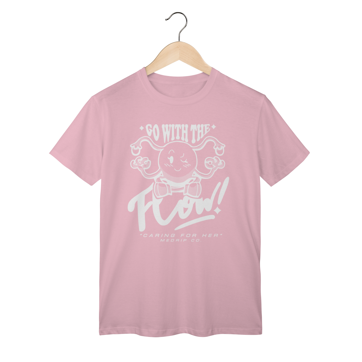 Camiseta - GO: Go with the Flow Feminino Rosa M