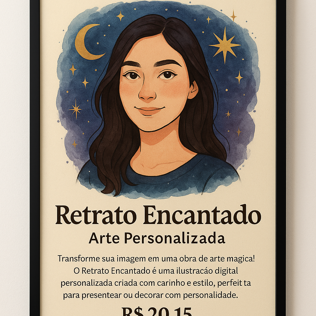 Nome do produto: Retrato Encantado – Arte Personalizada