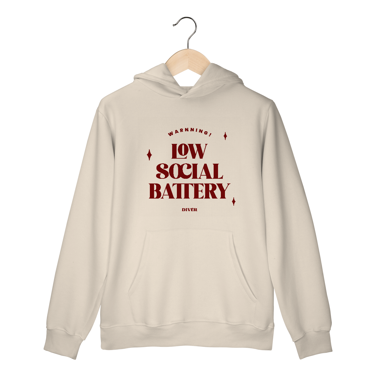 Nome do produto: Moletom Canguru Low Battery