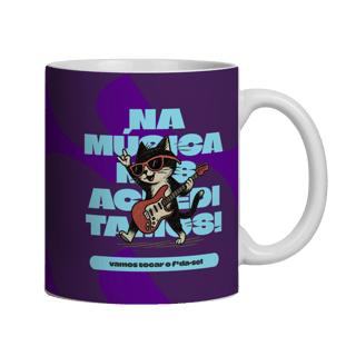 Caneca Música Gato