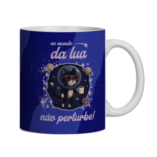 Caneca Mundo da Lua Gato