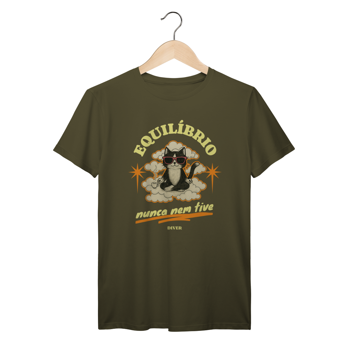 Tshirt Equilíbrio Gato
