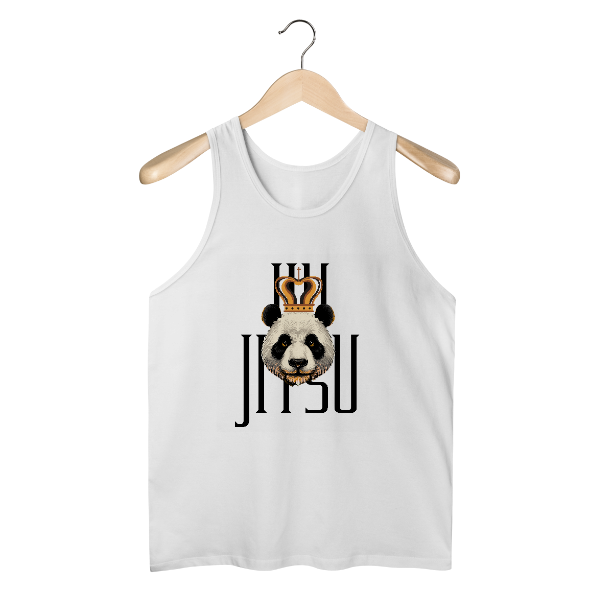 Nome do produto: Regata Masculina Quality Branca Panda Bjj Co.