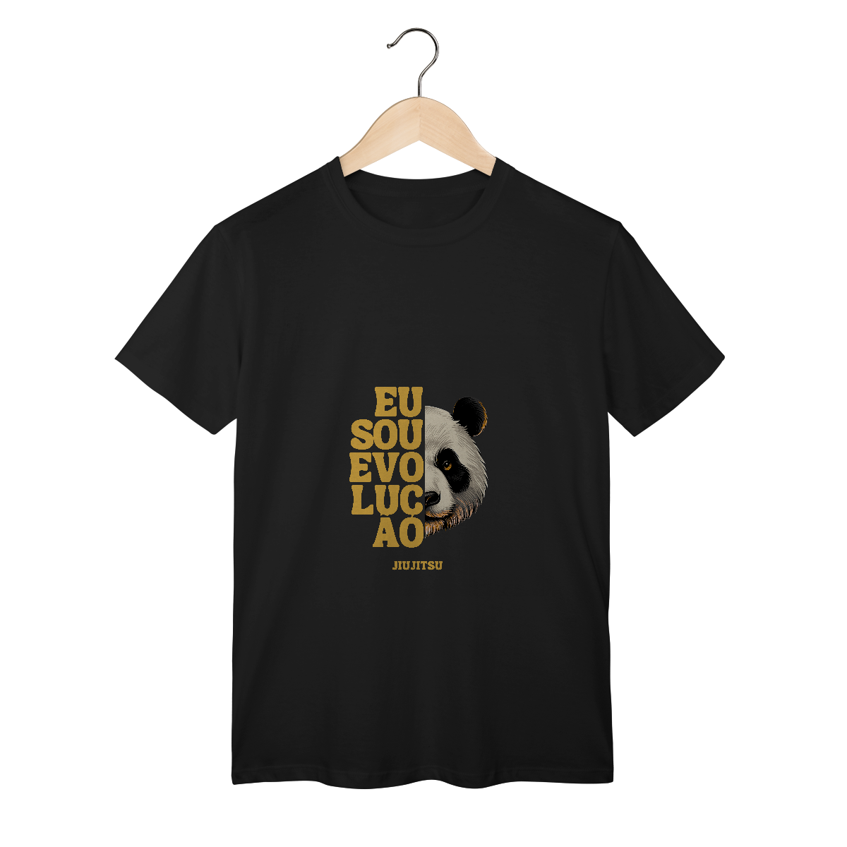Nome do produto: Camisas T-Shirt Classic Branca Panda Bjj Co.