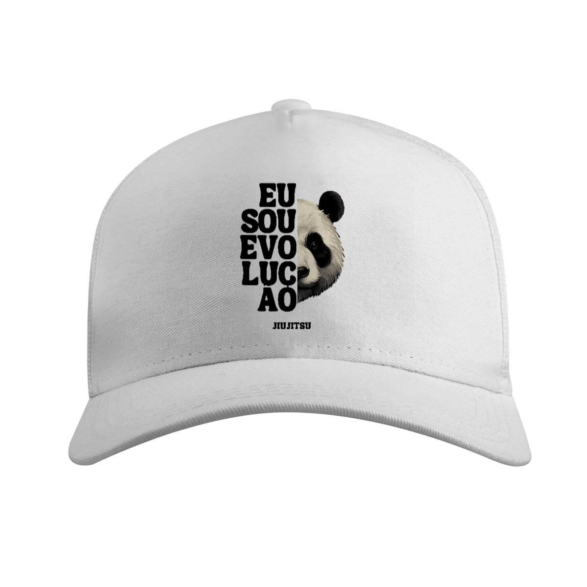 Nome do produto: Boné Americano com Tela Panda Bjj Co. Branco