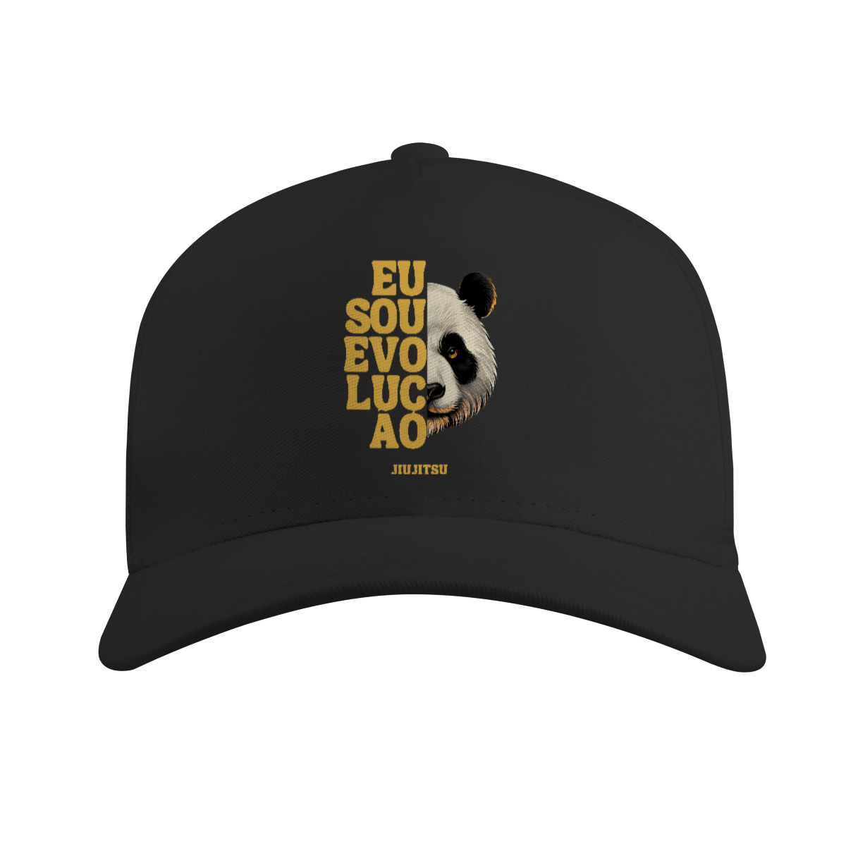 Nome do produto: Boné Americano com Tela Panda Bjj Co. Preto