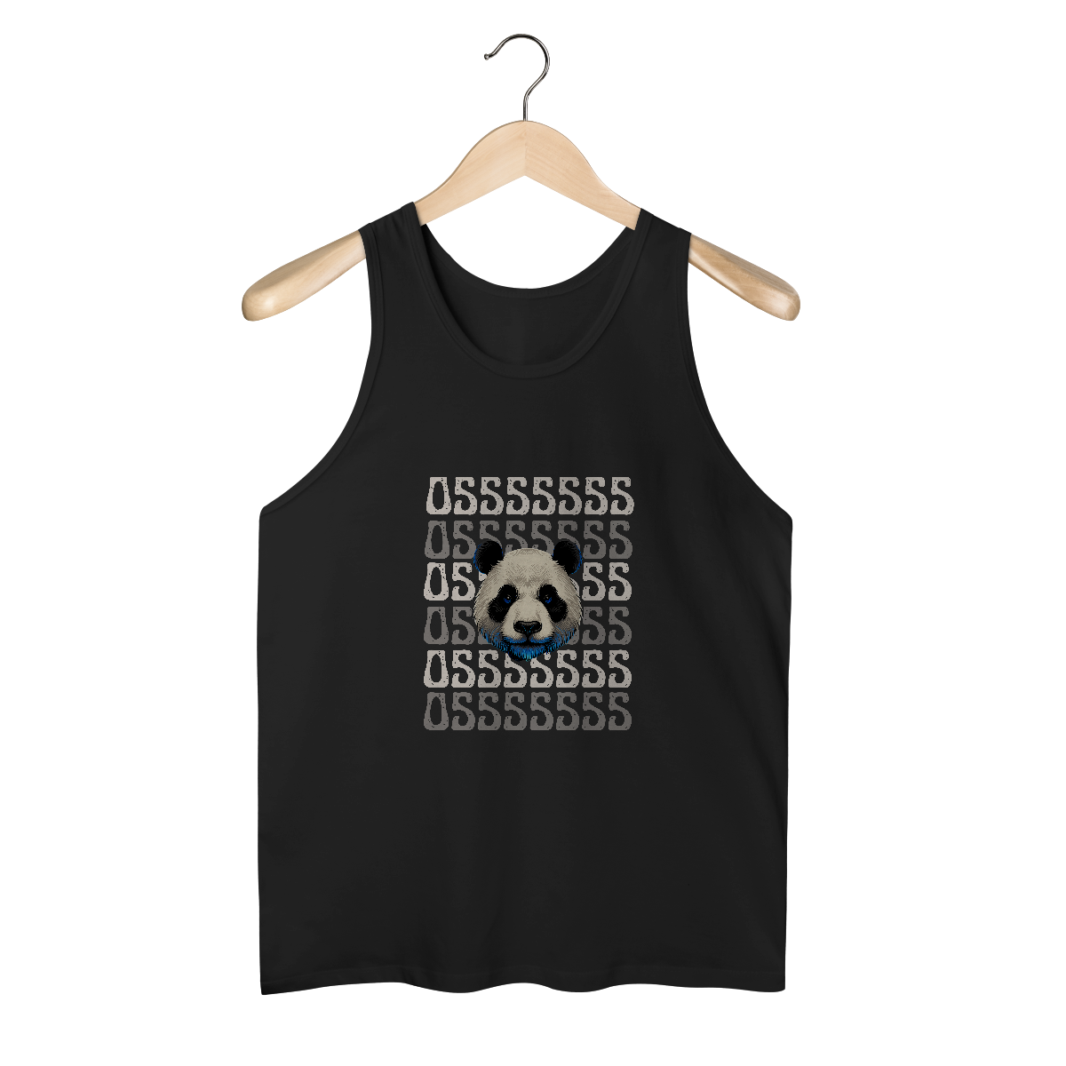 Nome do produto: Regata Masculina Quality Ossss Preta