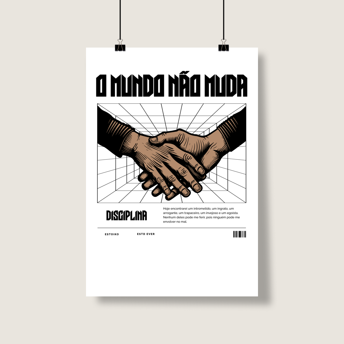 PÔSTER O MUNDO NÃO MUDA