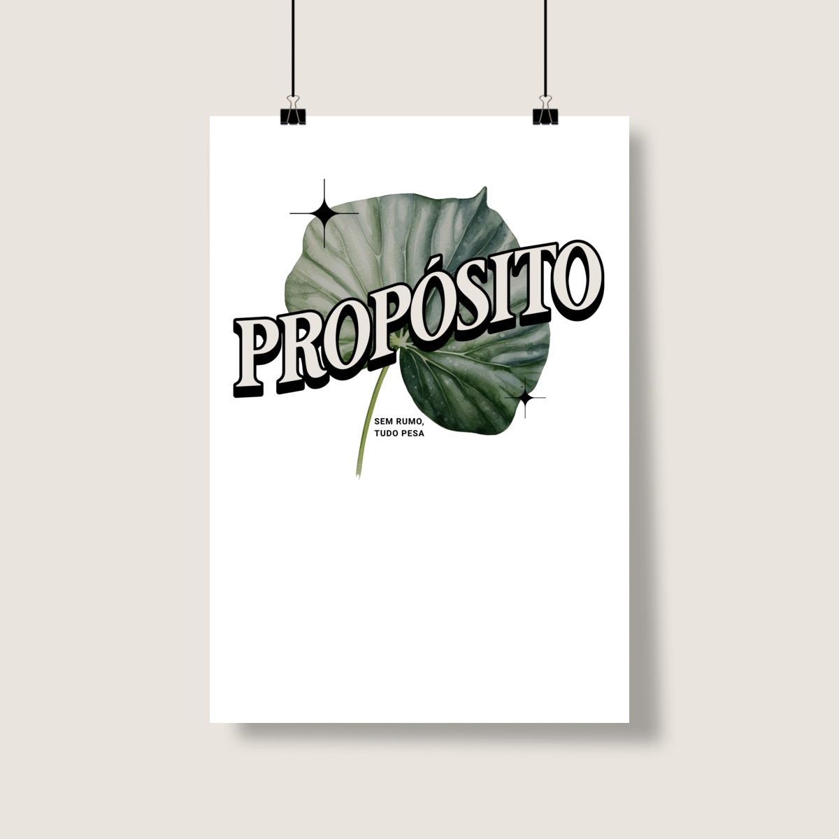 PÔSTER PROPÓSITO