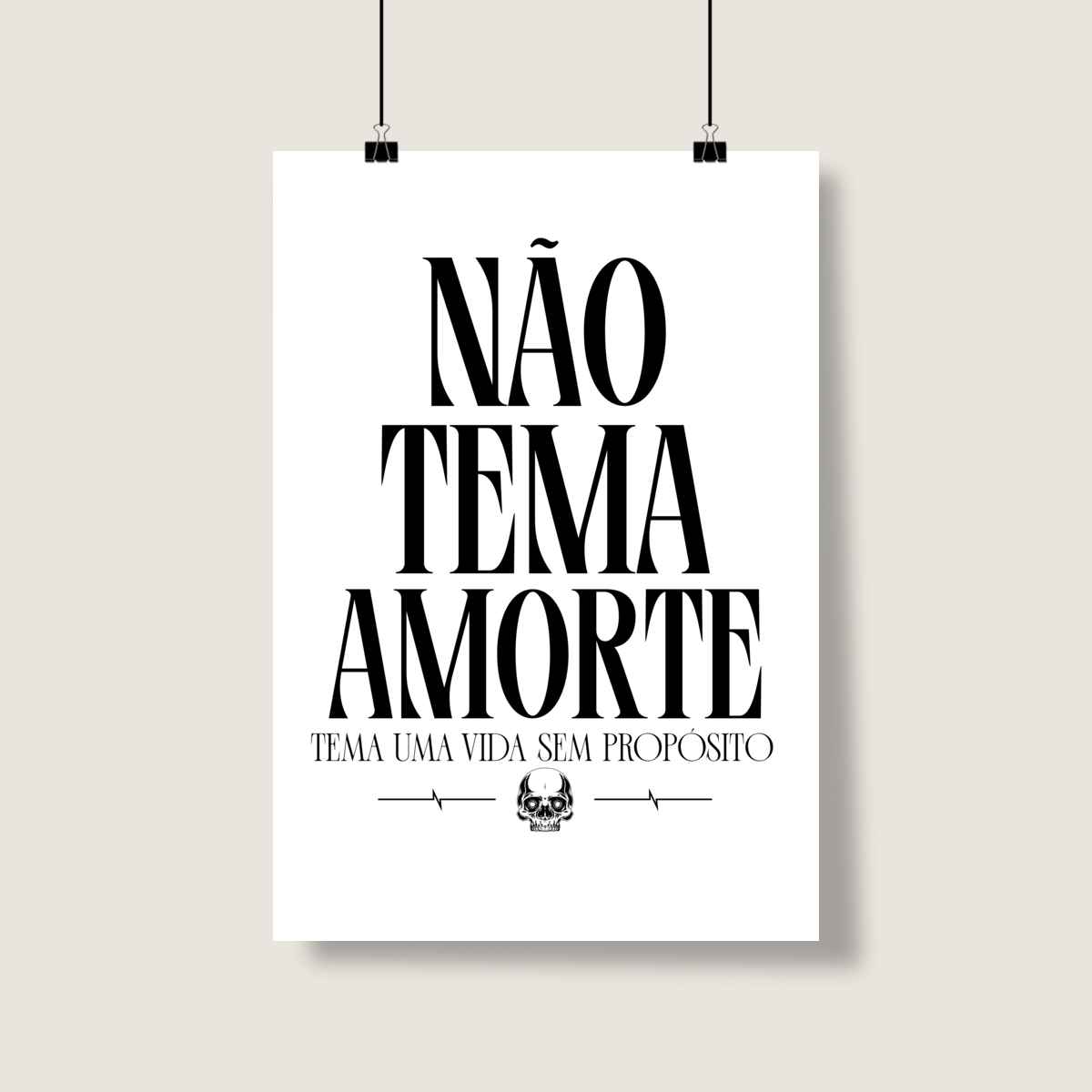 PÔSTER TEMA UMA VIDA SEM PROPÓSITO