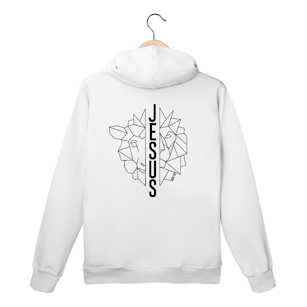 Nome do produto: Moletom Canguru Cordeiro e Leão