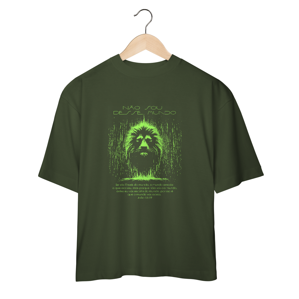 Camiseta Oversized Não Sou Desse Mundo