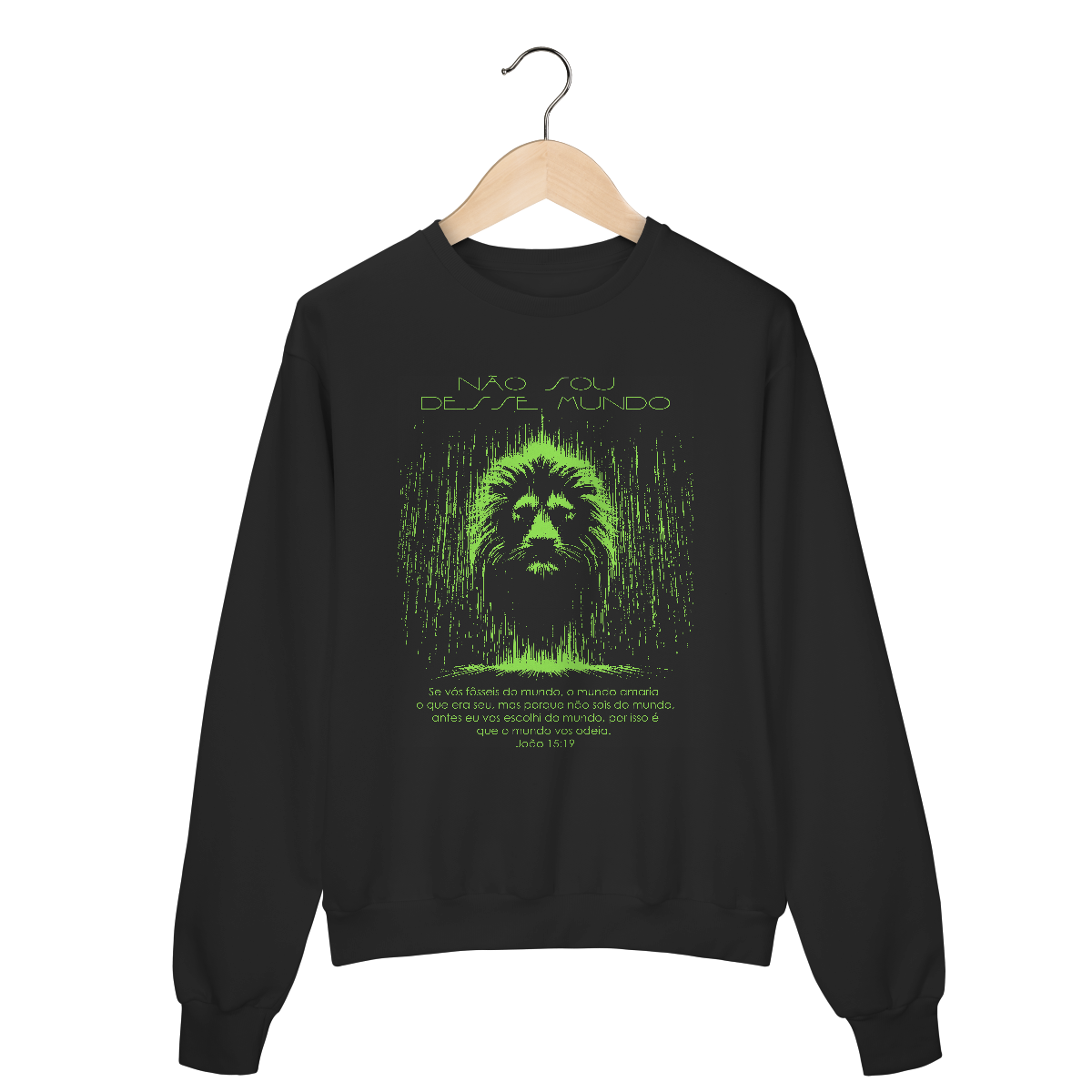 Nome do produto: Moletom Fechado Não Sou Desse Mundo
