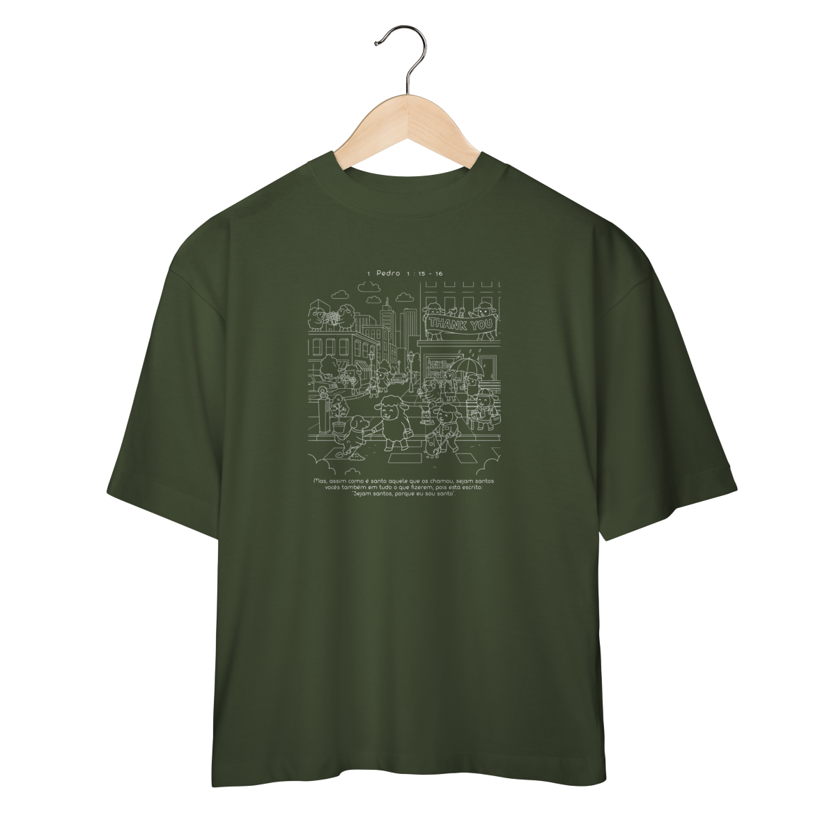 Camiseta Oversized Sede Santos