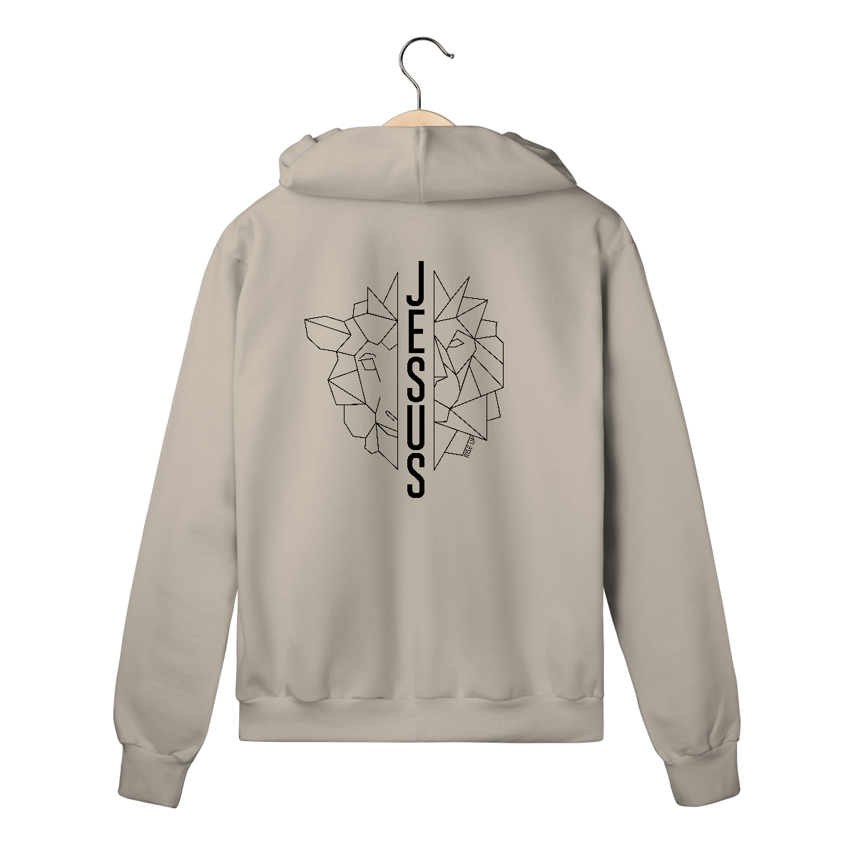 Nome do produto: Moletom com Zíper Cordeiro e Leão