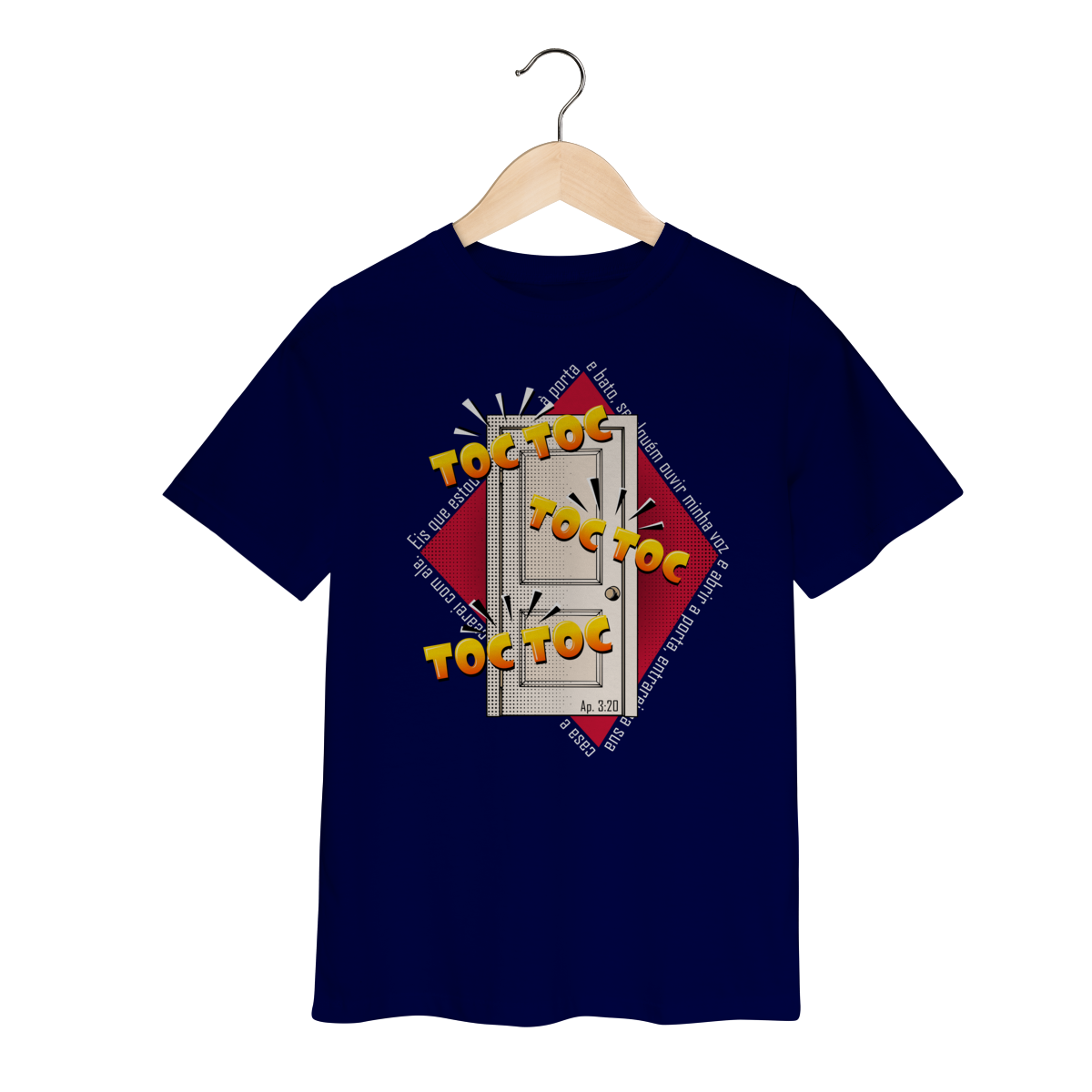 Camiseta Infantil Classic - Estou à Porta