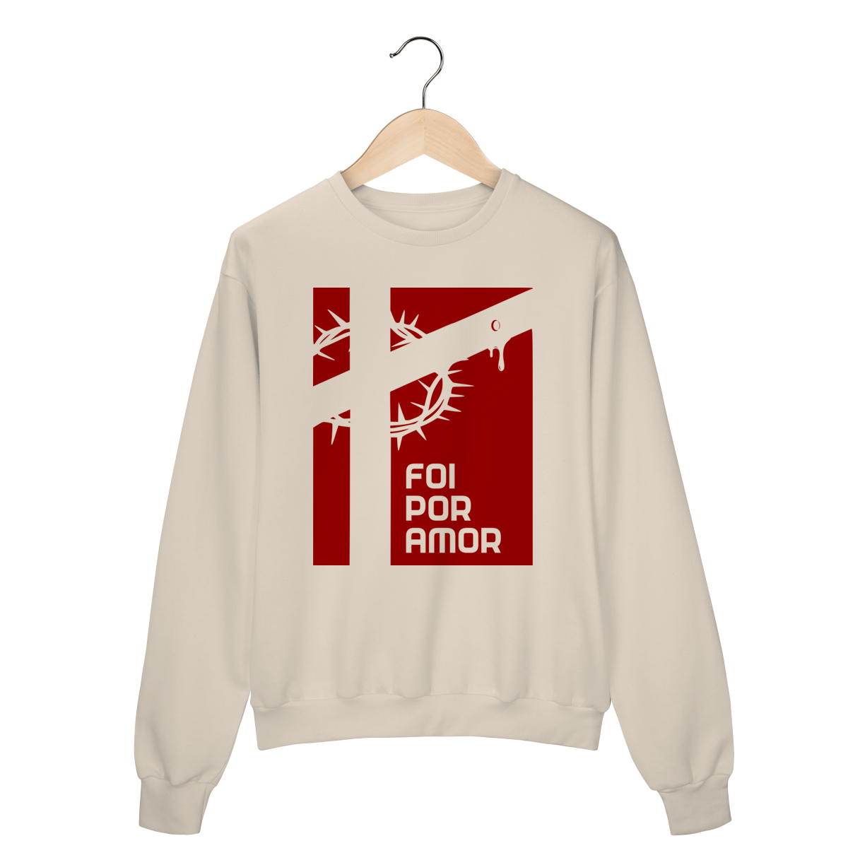 Nome do produto: Moletom Fechado - Foi por Amor