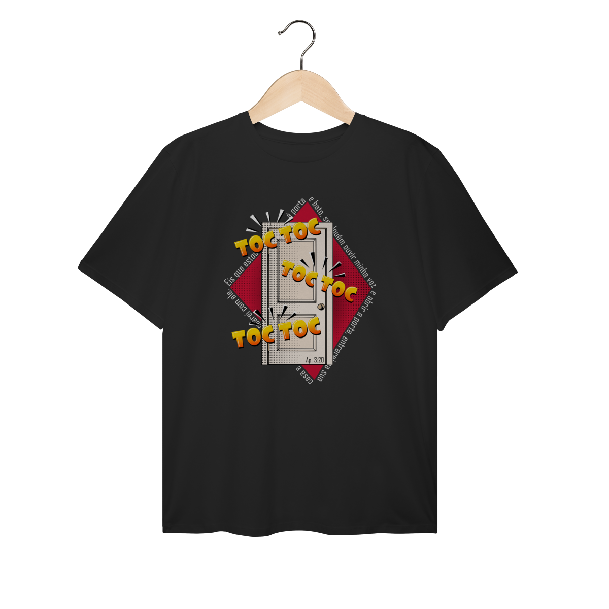 Camiseta Plus Size - Estou à Porta