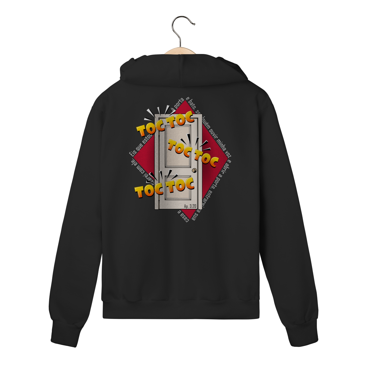 Moletom com zíper - Estou à Porta