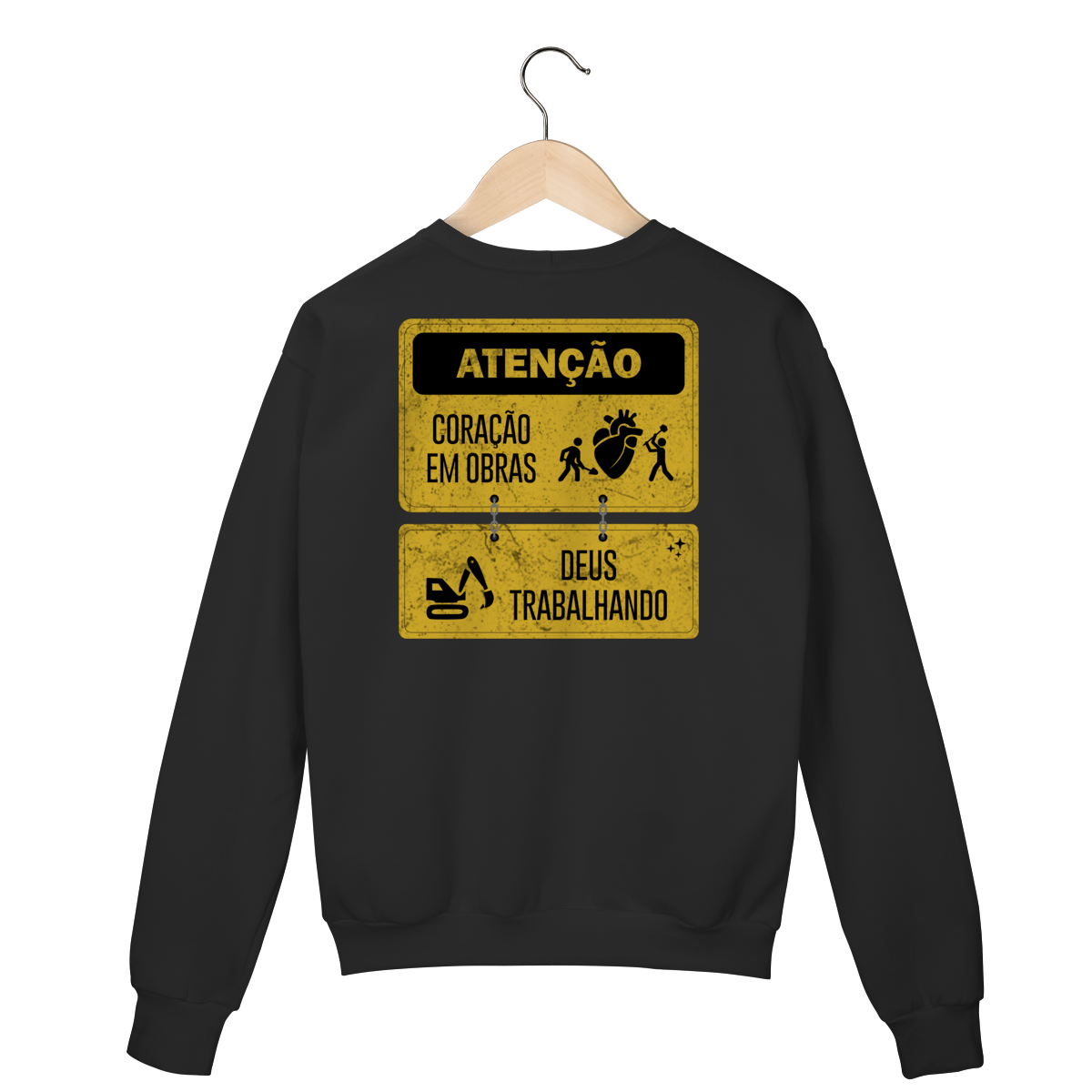 Nome do produto: Moletom Fechado - Coração em Obras