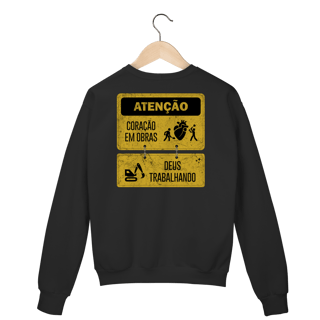 Moletom Fechado - Coração em Obras