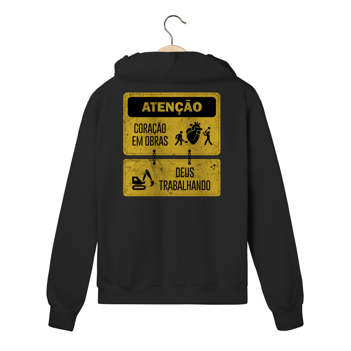 Moletom com zíper - Coração em Obras