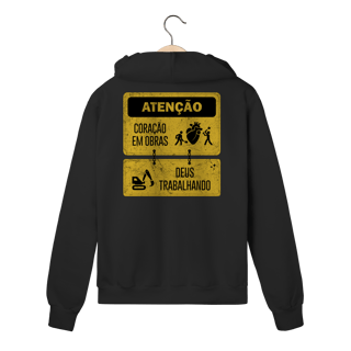 Moletom com zíper - Coração em Obras