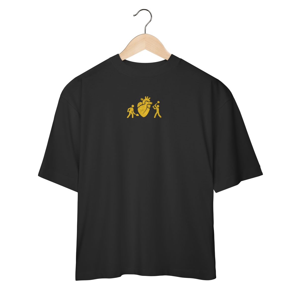 Oversized - Frente e Verso - Coração em Obras