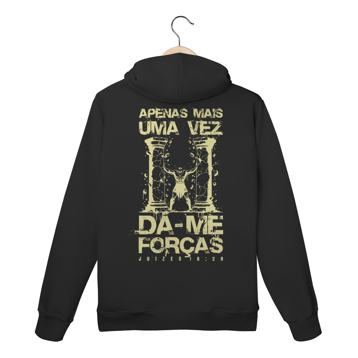 Nome do produto: Moletom Canguru - Dá-me Forças