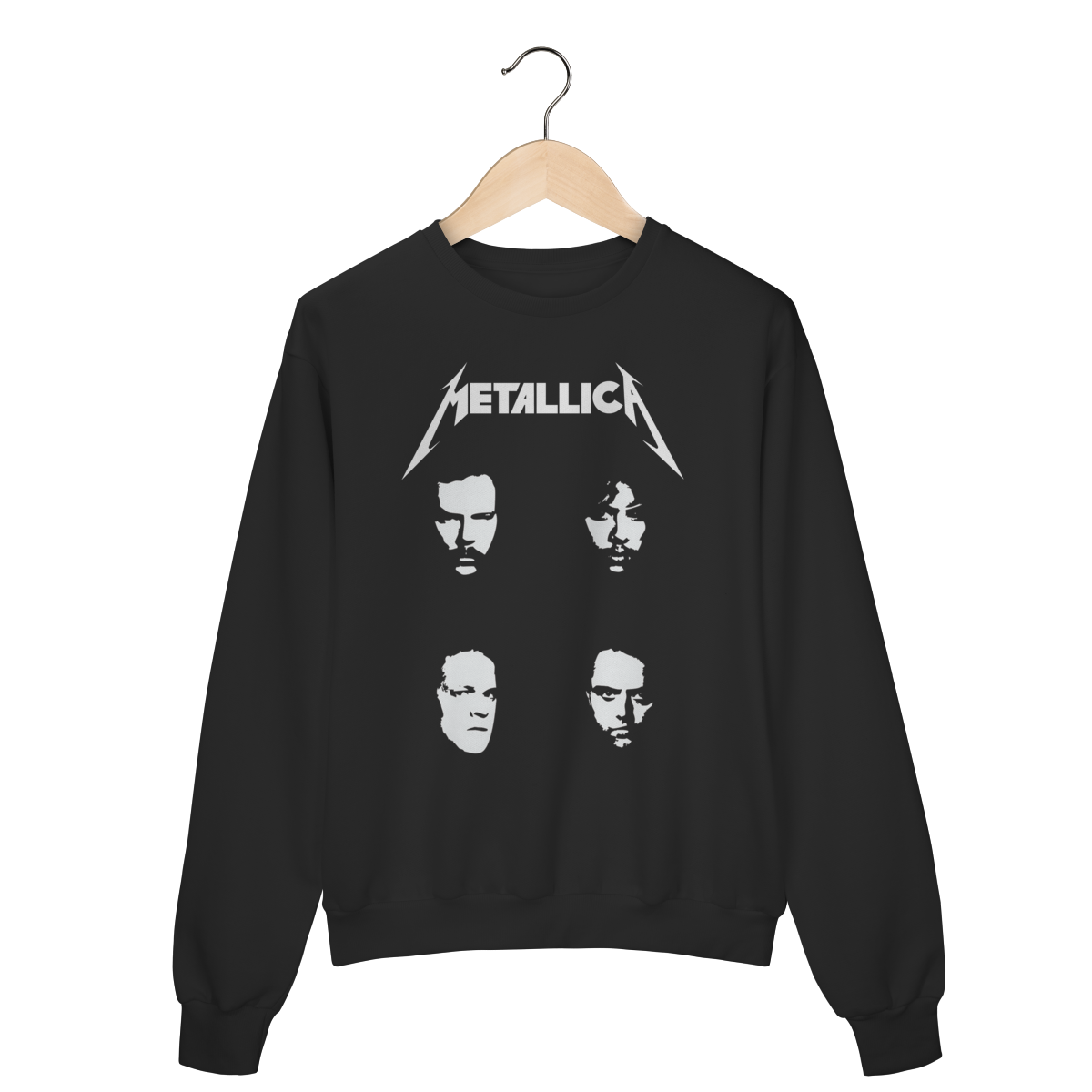 Moletom Prime Fechado - Metallica faces