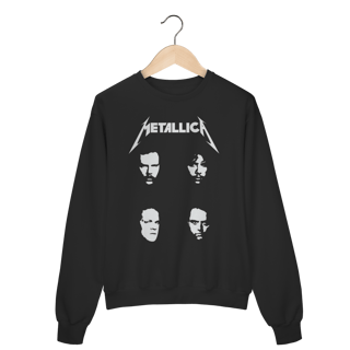 Moletom Prime Fechado - Metallica faces