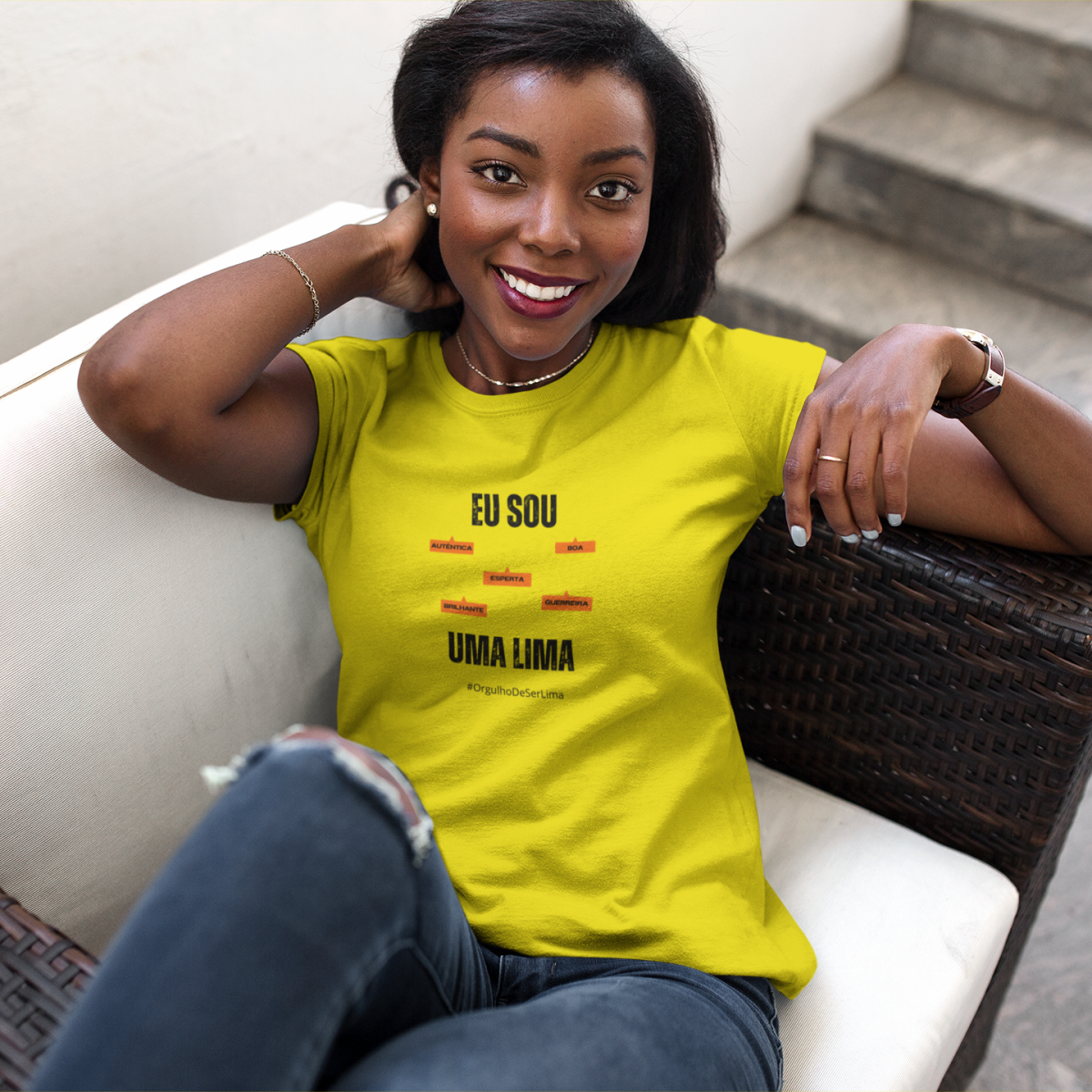 Baby Long Feminina Eu Sou Uma Lima – Nome Que Representa (Malha Quality)