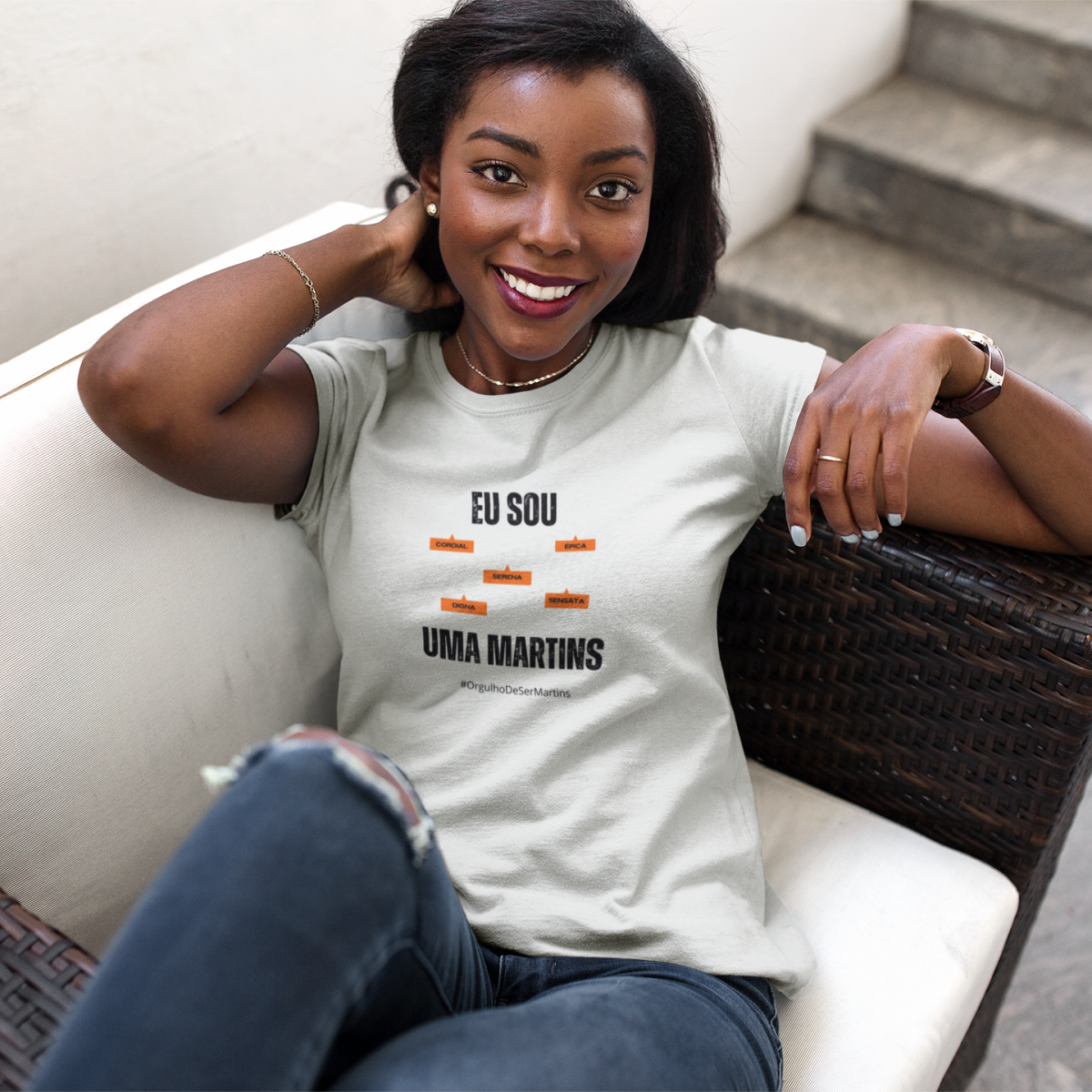 Baby Long Feminina Eu Sou Uma Martins – Nome Que Representa (Malha Quality)