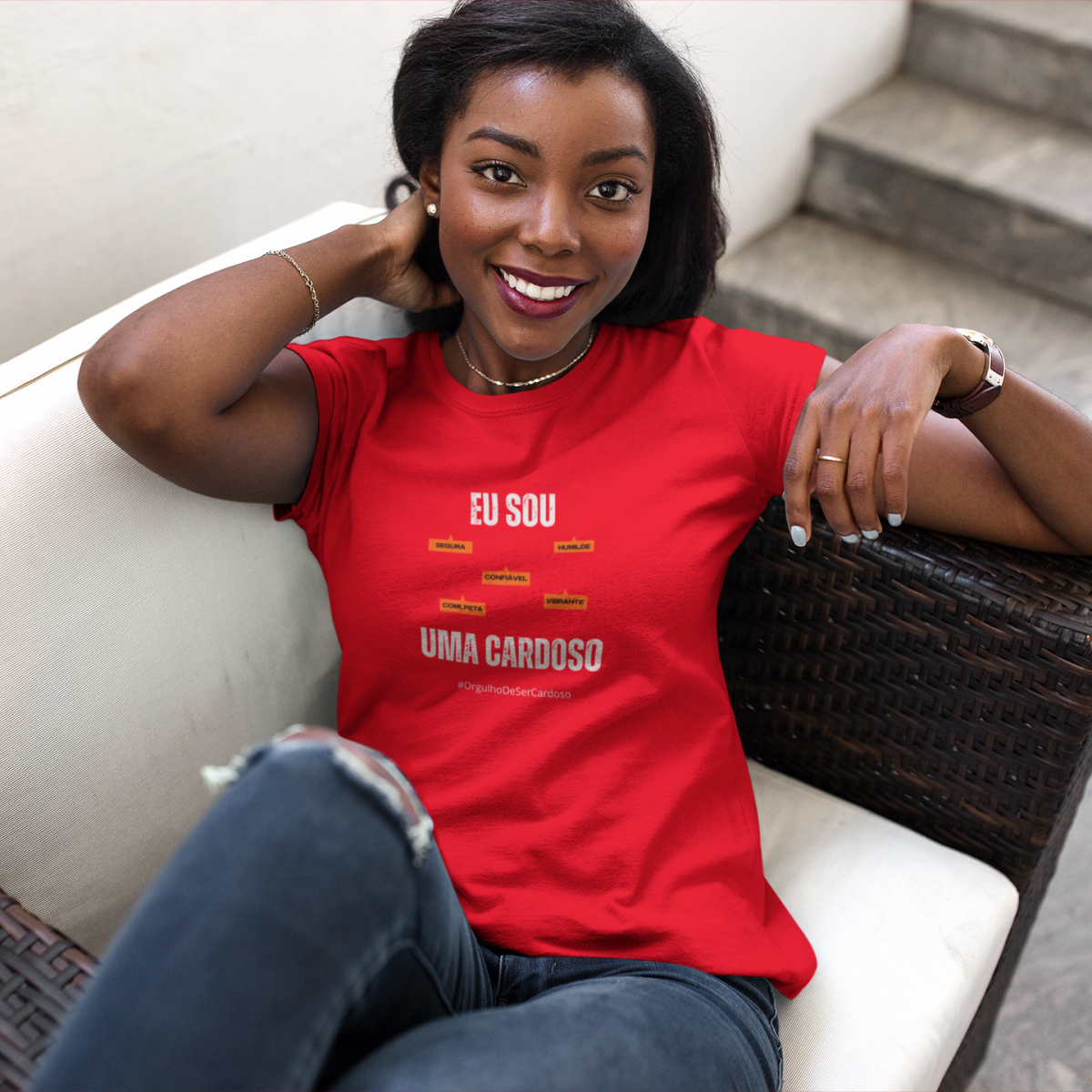 Baby Long Feminina Eu Sou Uma Cardoso – Nome Que Representa (Malha Quality)