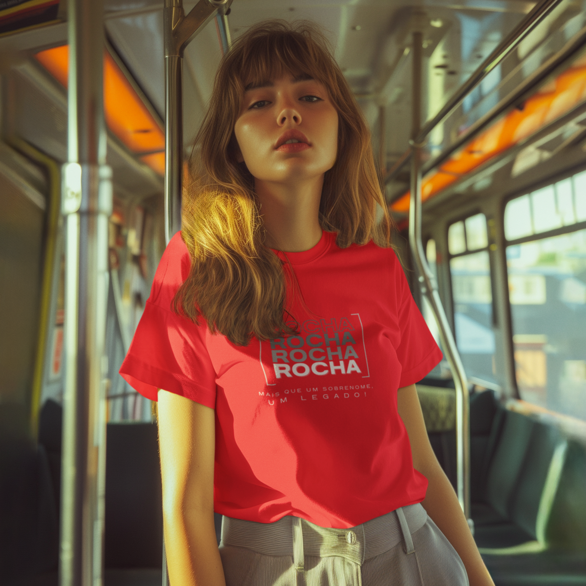 Camiseta Unissex Infanto-Juvenil “Rocha, Mais que um Sobrenome, um Legado!” – Vista o Legado (Malha Quality)