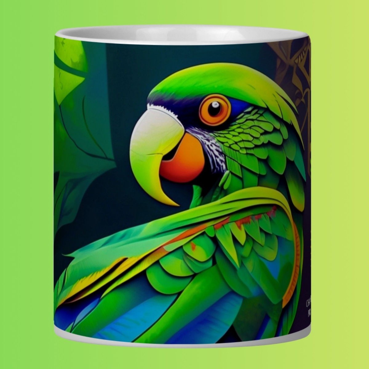 Nome do produto: ARTEMÍSIA Canecas – ‘Papagaio – Cerrado Brasileiro’ - 04