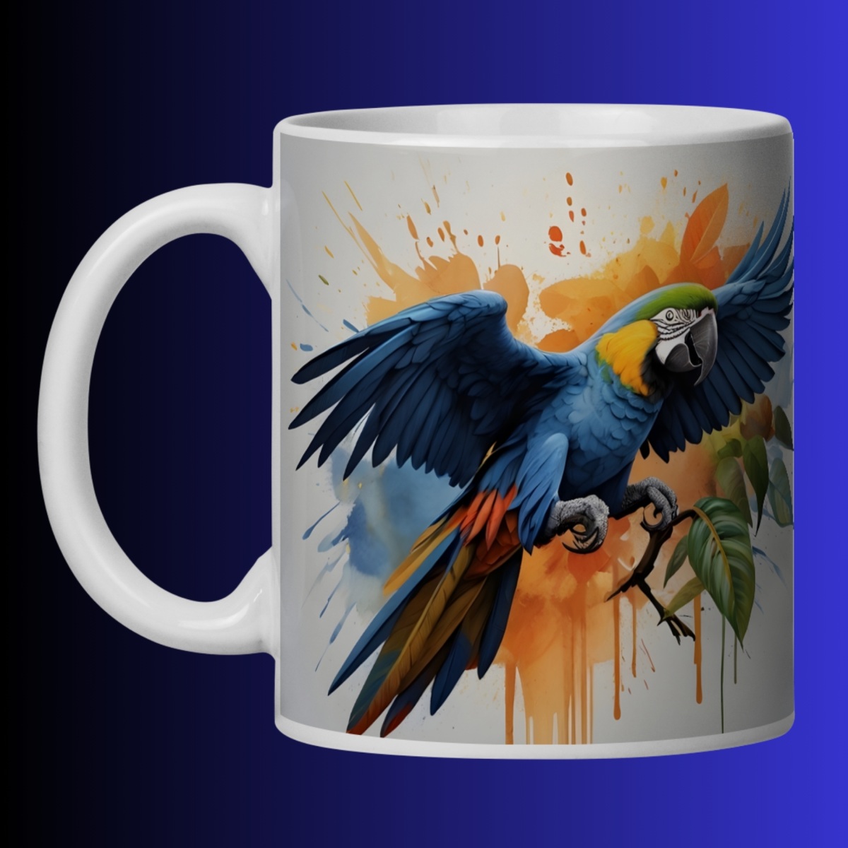 Nome do produto: ARTEMÍSIA Canecas - \'ARARA-CANINDÉ - Cerrado Brasileiro\' = 05